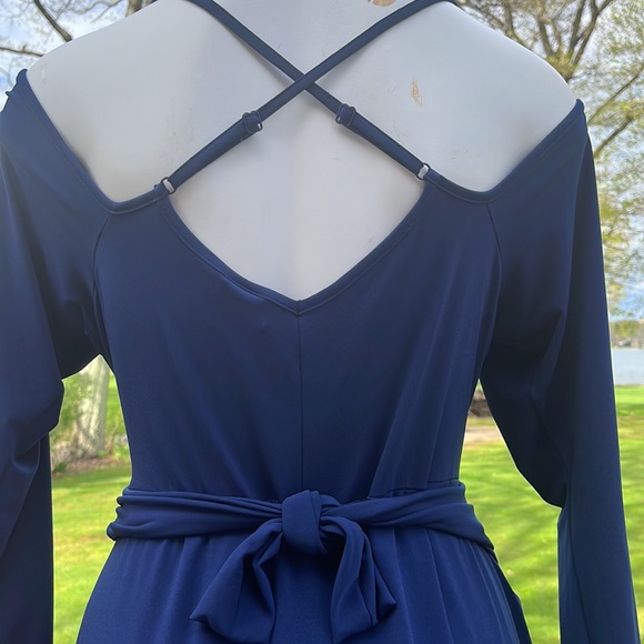 ASOS cold Shoulder wrap dress 14 - Picture 7 of 13